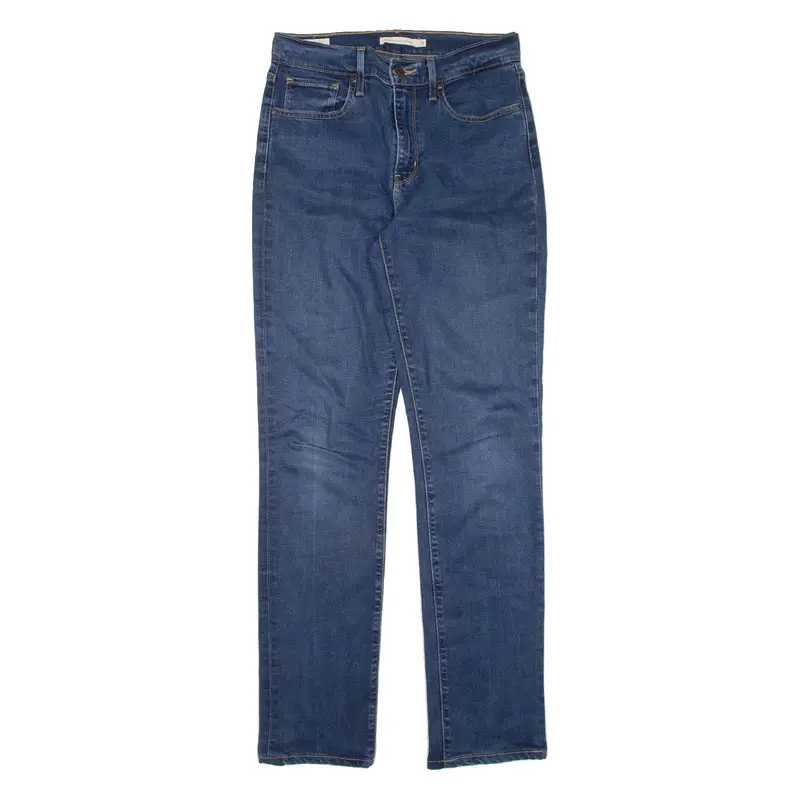 LEVI'S 724 BIG E High Rise Womens Jeans Blue Regular Straight W28 L32