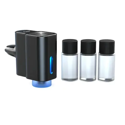 Car Essential Oil Diffuser, USB Rechargeable Car Aromatherapy Machine, Car Air Freshener Diffuser with 3 Adjustable Modes, Ca...