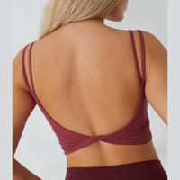 Halara Double Straps Backless Twisted Cropped Yoga Tank Top, Summer Outfits 2025 #outdoorfun