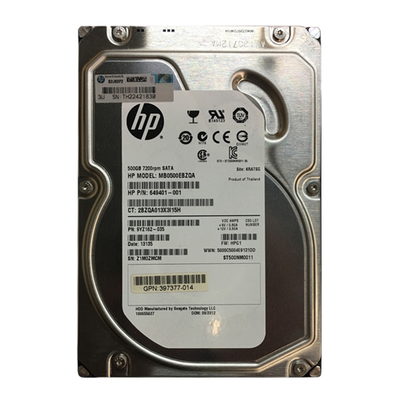 649401-001 HP 500GB 3Gb/s SATA 7200 3.5-inch Hard Drive