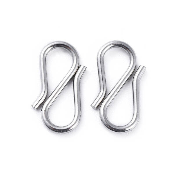 Non-Tarnish 304 Stainless Steel S Hook Clasps