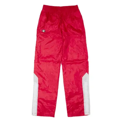 CHAMPION Track Pants Red Straight Mens XS W28 L31