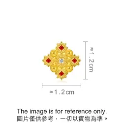 'The Art of Romance' 999 Gold Diamond Charm