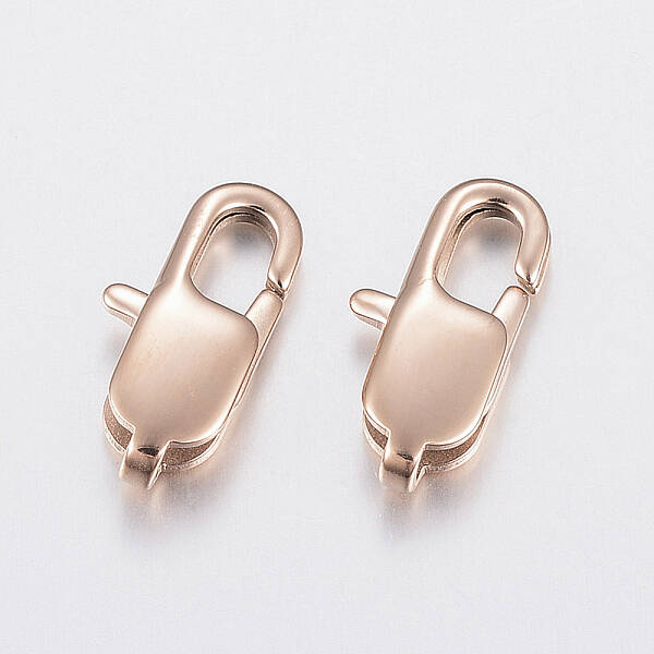 Ion Plating(IP) 304 Stainless Steel Lobster Claw Clasps
