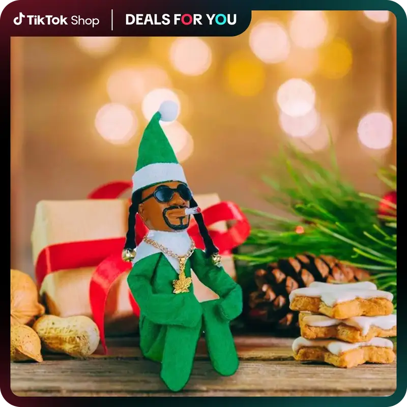 Elf Dolls Felt Dolls Eco Dolls spot peeping bent Snoop on a Stoop Christmas Elf Home Decor Bedroom Decoration Study Decoratio...