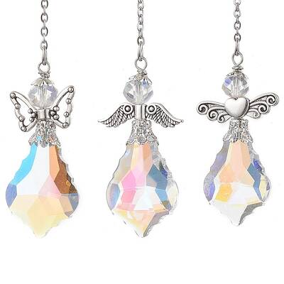 Angel Glass & Alloy Pendant Decorations