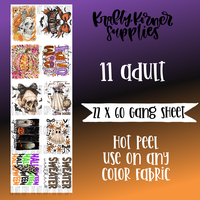 Falling Into Fall 3.0 DTF Transfer Gang Sheet, 22 x 60
