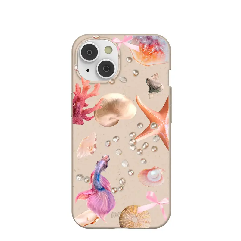 Seashell Aqua Dreams iPhone 14/16e Case