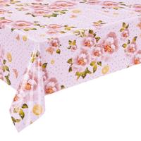 Heavy Duty Vinyl Tablecloth with Polyester Backing Waterproof Oil-Proof Plastic Table Cloth Stain-Resistant Wipeable Rectangl...