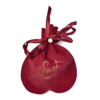 Flannelette Craft Ribbon Drawstring Bag
