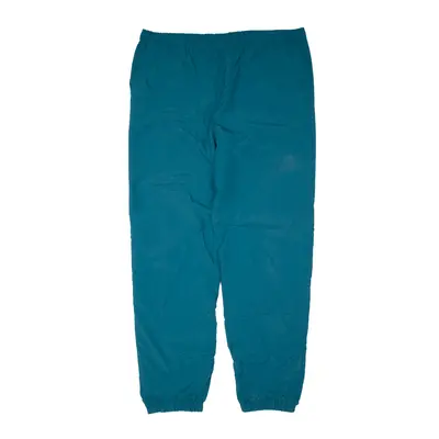 Sports Track Pants Blue 90s Regular Straight Mens L W38 L33