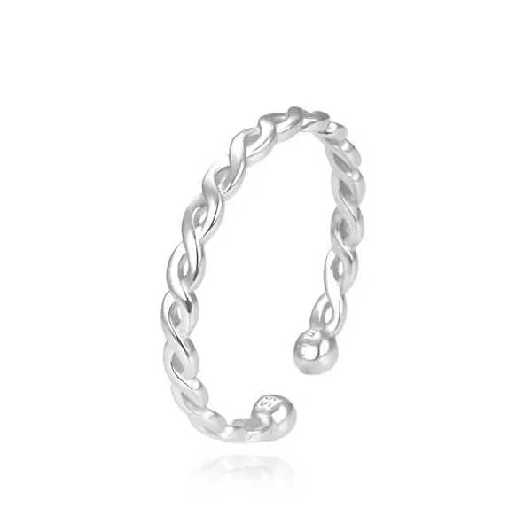 Agato Open ring silver AGG638 - Circuit: 50 mm