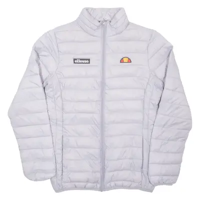 ELLESSE Womens Puffer Jacket Purple Nylon UK 10