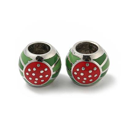 Alloy Enamel European Beads