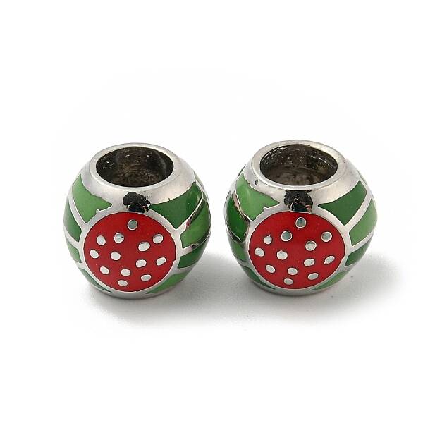 Alloy Enamel European Beads