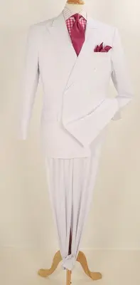 Royal Diamond Men's 2pc Double-Breasted Suit w/ Pleated Pants | Formalwear