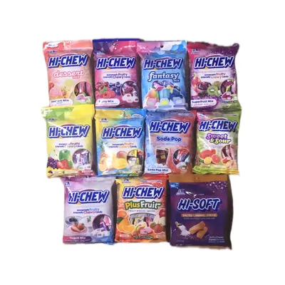 Hi Chew Variety Family Pack, Japanese Chewing Candy Sweet Fruit Berry Snack