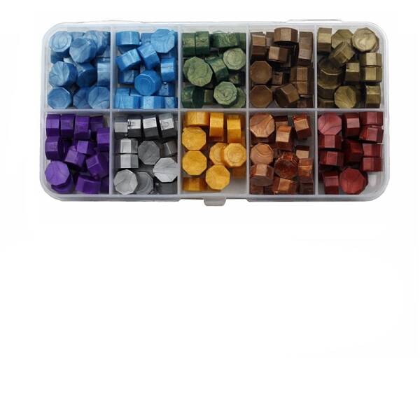 10 Grids 10 Colors Sealing Wax Particles