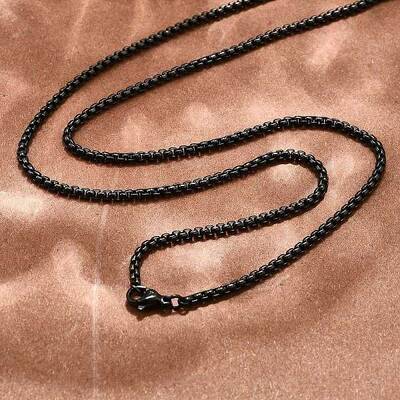 304 Stainless Steel Box Chain Necklaces