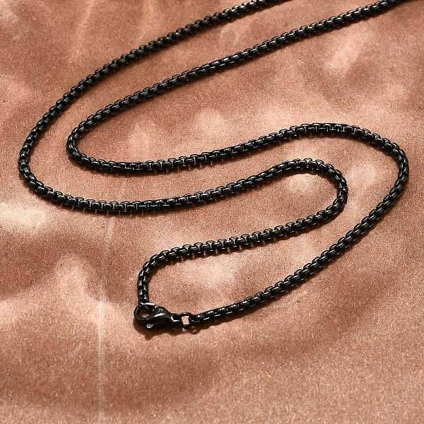 304 Stainless Steel Box Chain Necklaces