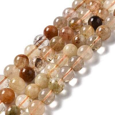 Natural Rutilated Quartz Beads Strands