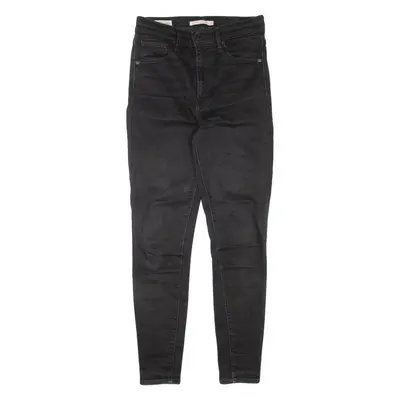 LEVI'S Mile High BIG E Womens Jeans Black Slim Skinny W27 L28