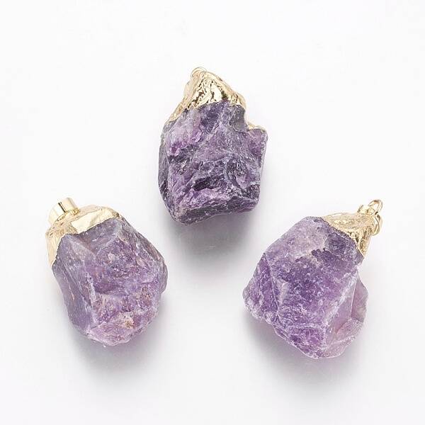 Natural Amethyst Pendants