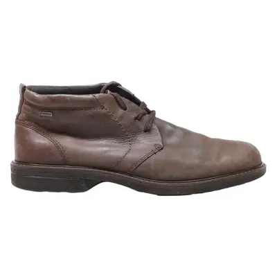 ECCO Lace-Up Boots Brown Leather Mens UK 11