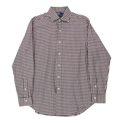 Regent Ralph Lauren Checked Shirt - Medium Purple Cotton