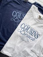 Unisex- Cousins Beach Tee | BookTok | East Coast Summer | Comfort Colors | Navy & White | Coastal | Beach House | Lake House