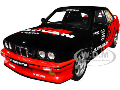 1990 BMW E30 M3 Black and Red with Graphics \