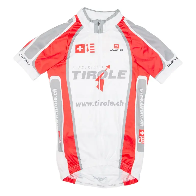 Cycling Mens Jersey Red Full Zip S