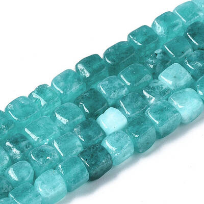 Dyed Natural White Jade Beads Strands