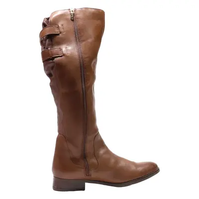 CLARKS High Boots Brown Leather Womens UK 8