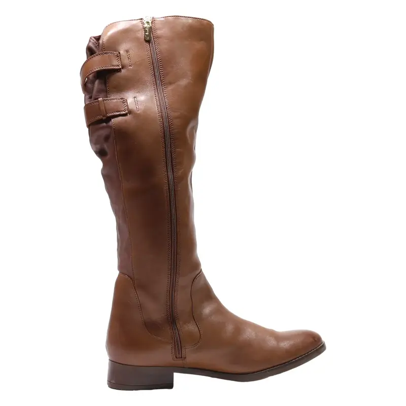 CLARKS High Boots Brown Leather Womens UK 8