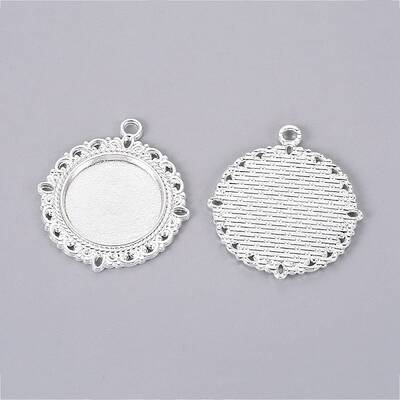 Tibetan Style Alloy Pendant Cabochon Settings