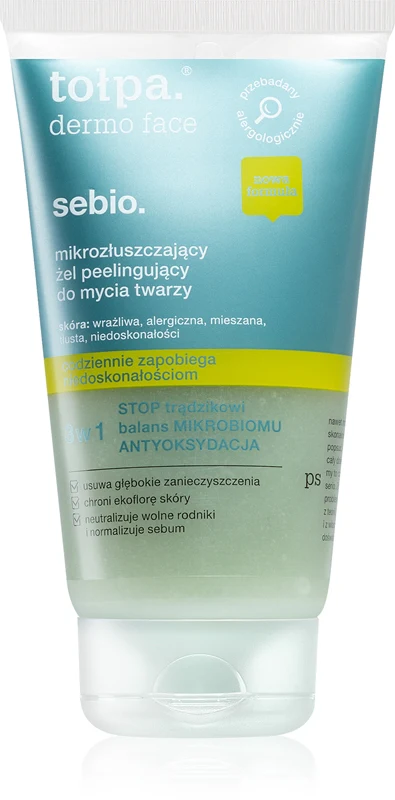 Tołpa Dermo Sebio exfoliating cleansing gel for the face 150 ml