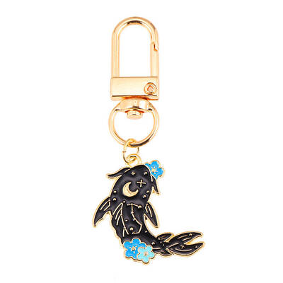 Punk Style Alloy Enamel Pendant Keychain