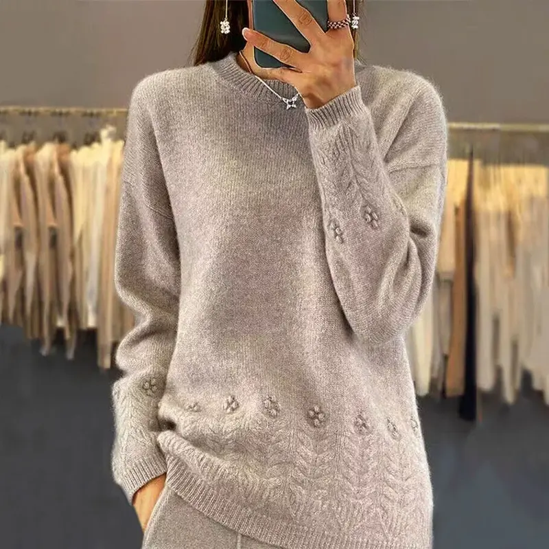 Alma | Floral Knit Sweater