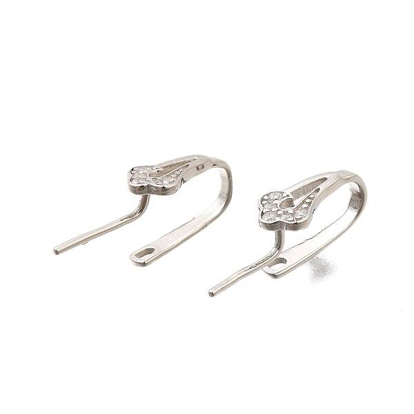 925 Sterling Silver Cubic Zirconia Pendants Bails