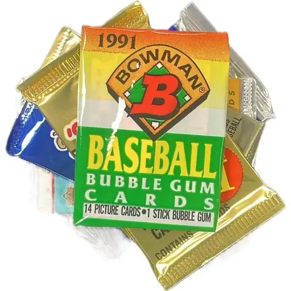 Five Packs of 1990’s MLB Major League Baseball Trading Cards