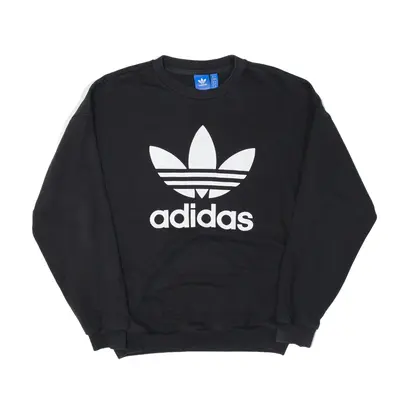 ADIDAS Sweatshirt Black Womens UK 8