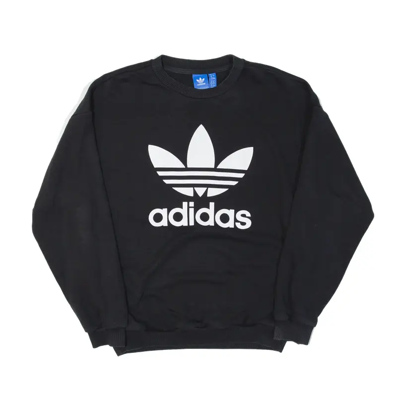 ADIDAS Sweatshirt Black Womens UK 8
