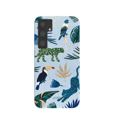 Powder Blue Tropical Rainforest Samsung Galaxy S24+(Plus) Case
