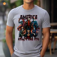 Gangster Killer America Shirt, America Killin It Since 1776 Shirt, 4th Of July , Fourth Of July Tee, Killer Independence Day