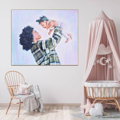 Custom Paintings from Photo Original Mother and Son Acrylic Painting Family Decor for Home | PAINTING FROM PHOTO #39