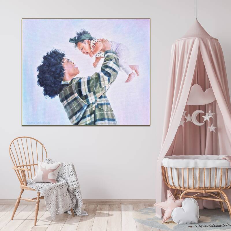 Custom Paintings from Photo Original Mother and Son Acrylic Painting Family Decor for Home | PAINTING FROM PHOTO #39