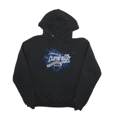 CHAMPION Clayton Valley Softball USA Hoodie Black Pullover Mens S