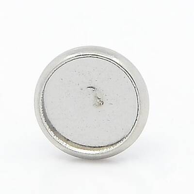 Tarnish Resistant 304 Stainless Steel Flat Round Stud Earring Settings