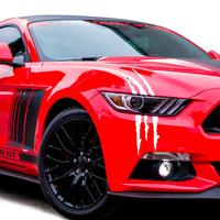 Car Headlight Sticker, Car Headlight Decal, Claw Pattern Headlight Decorative Sticker, Universal Car Exterior Decoration Stic...